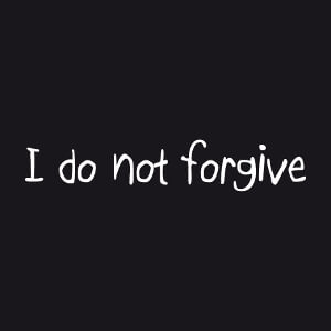 Article I do not forgive  designer en ligne.