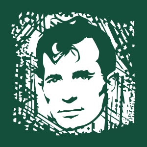 Personnalisez un t-shirt Jack Kerouac avec ce portrait stylis de l'crivain.