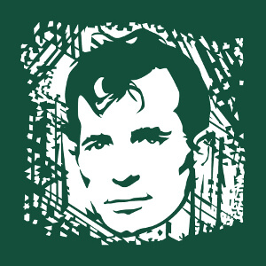 Personnalisez un t-shirt Jack Kerouac avec ce portrait stylis de l'crivain.