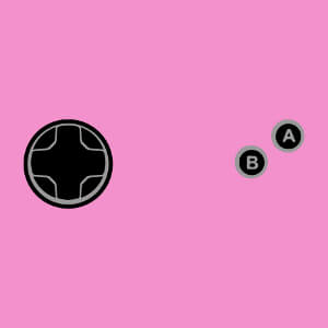 Design jeu vidéo personnalisable deux couleurs composé de boutons de manette stylisés.