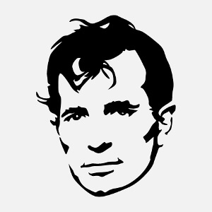 Cadeau Portrait de Jack Kerouac en ligne  designer en ligne.