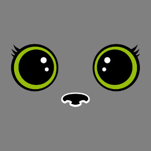 T-shirt Yeux de chat kawaii   grands cils  crer soi-mme.