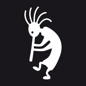 Kokopelli, personnage une couleur personnalisable, un design culture et culture amrindienne.