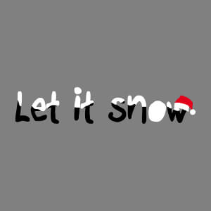 Let it snow, un design enneig humour et musique.