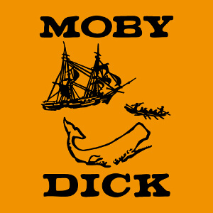 Moby Dick, titre et illustration, un design Culture et Littrature.