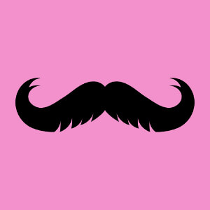 Moustache  gros crans, un design moustache et hipster.