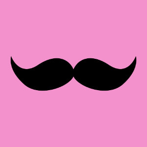 Moustache indienne dessinée en format vectoriel à personnaliser.