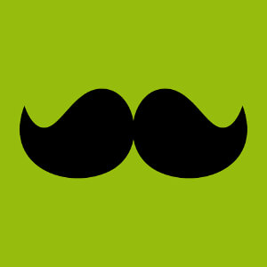 Moustache courte et épaisse de Luigi, design personnalisable une couleur.