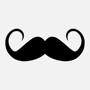 Cadeau Moustache vectorielle à imprimer soi-même en ligne.