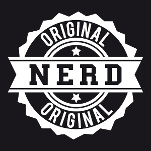 Nerd original, tampon d'authenticit Nerd et retrogaming dentel.