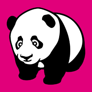 Bb panda  imprimer en ligne. Personnalisez votre tee shirt panda avec ce bb panda  quatre pattes noir et blanc.