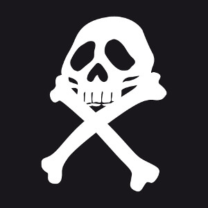 Crez un t-shirt pirate avec cet emblme pirate inspir du drapeau d'Albator.