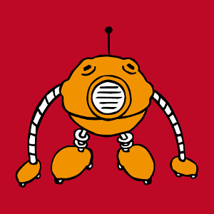 Imprimez un t-shirt robot personnalis avec ce design de robot boule rigolo.