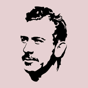 Portrait de Steinbeck  imprimer sur t-shirt ou sur tasse, un design littrature et criture.