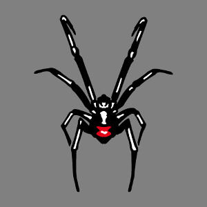 Créez votre t-shirt veuve noire black widow avec ce design vectoriel d'araignée.