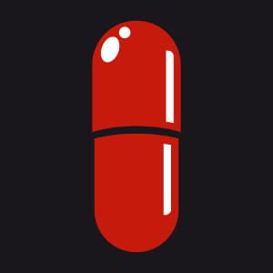 Design de pilule stylisée, un motif Matrix et geek spécial impression de t-shirt.