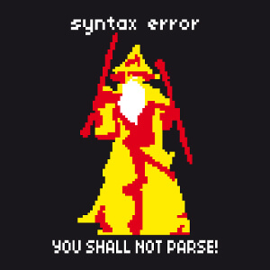 Tee shirt Syntax Error customis en ligne.