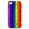 Image haute rsolution arc en ciel  sept bandes et texture vintage, design pour coque mobile rainbow flag.