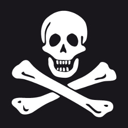 Motifs pirate et piraterie  personnaliser en ligne, crne, ttes de mort, jolly roger etc.