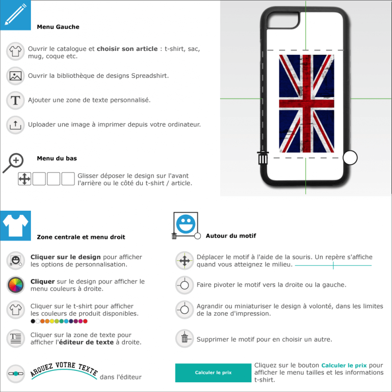 Crez une coque mobile Drapeau Anglais