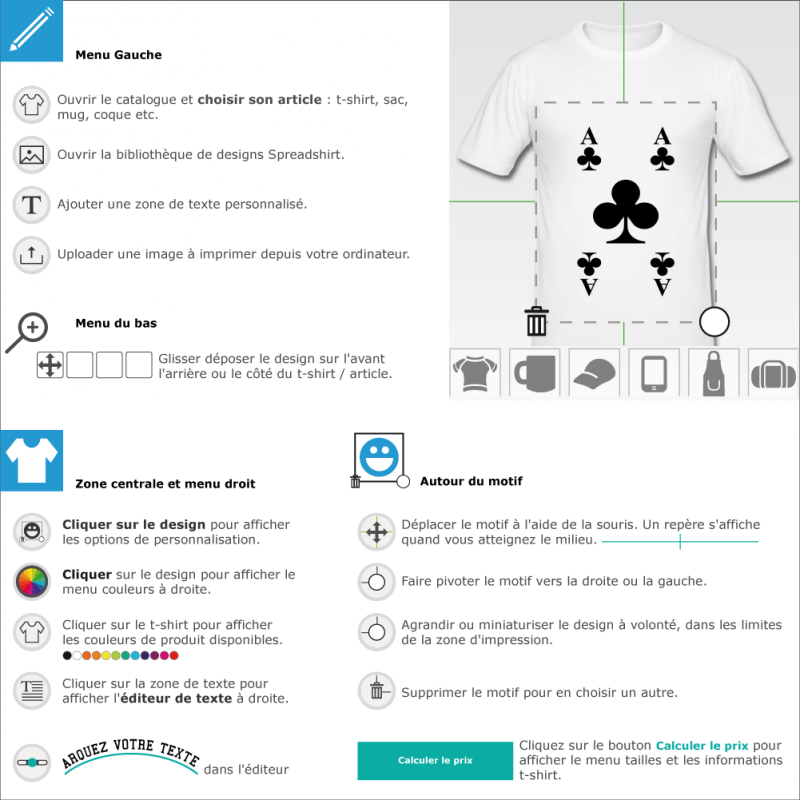 Crer un t-shirt As de trfle  imprimer soi-mme en ligne 