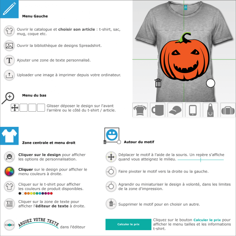 Crer un cadeau citrouille sourire  crer et personnaliser en ligne 