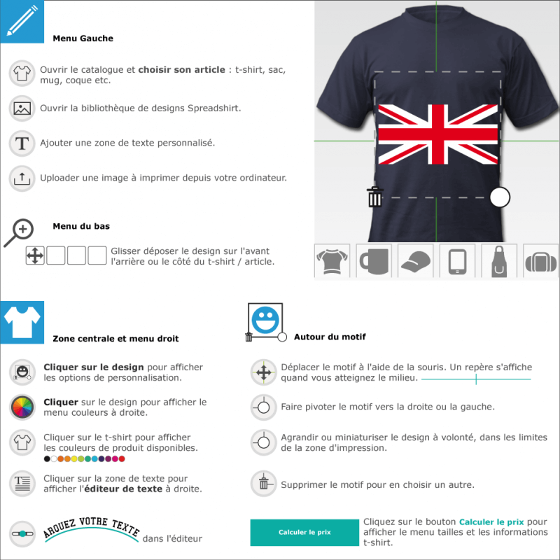 Crez votre t-shirt UK personnalis avec ce drapeau anglais vectoriel compos des croix orthogonale et diagonale rouges et blanches.