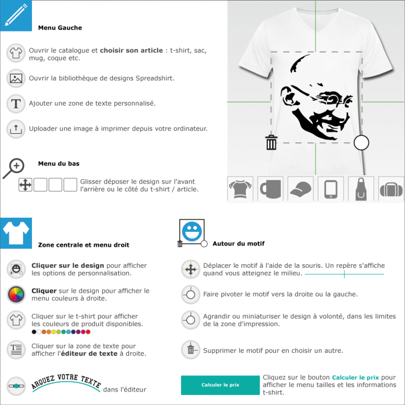 Personnalisez votre tee shirt gandhi personnalis 