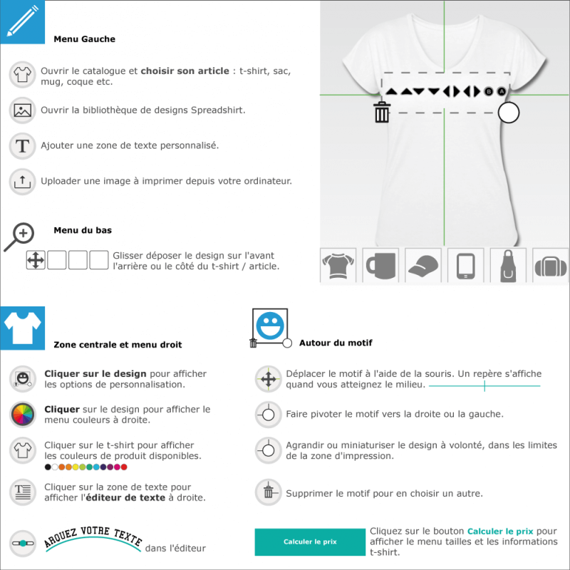 Crer un tee shirt Konami code horizontal  imprimer soi-mme en ligne 