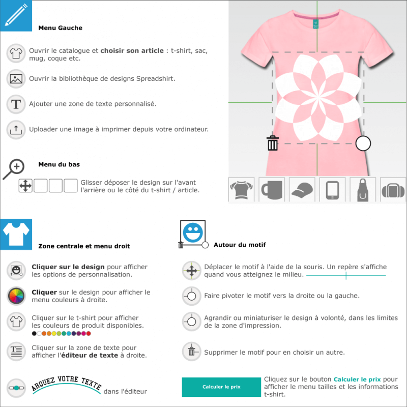 Personnalisez votre tee shirt Lotus une couleur  imprimer soi-mme en ligne 