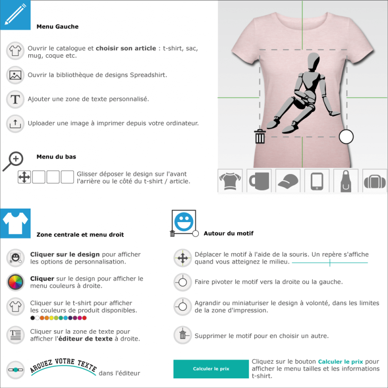 Imprimer votre tee shirt mannequin  crer et personnaliser en ligne 