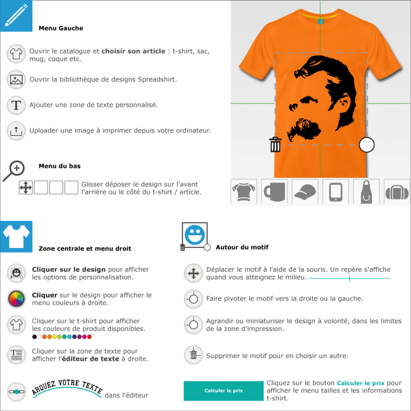 Customisez un tee shirt Nietzsche à créer soi-même 