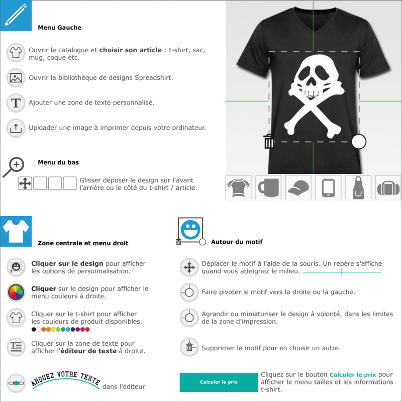 T-shirt Pirate Albator à imprimer soi-même en ligne 