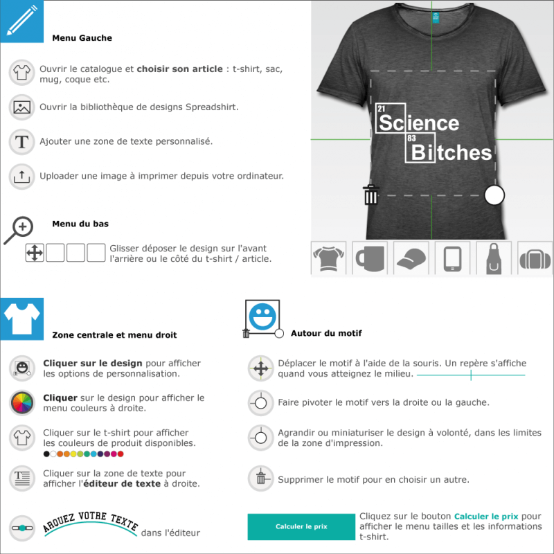 Votre t-shirt Science Science Bitches en ligne 