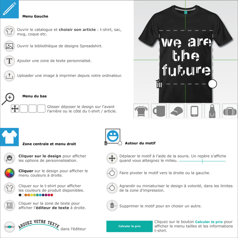 Tee shirts We are the future  crer soi-mme 