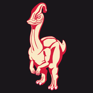 T-shirt parasaurolophus personnalisable  imprimer en ligne.