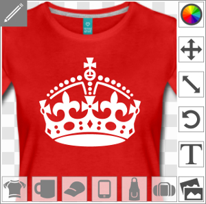 Couronne royale keep calm classique