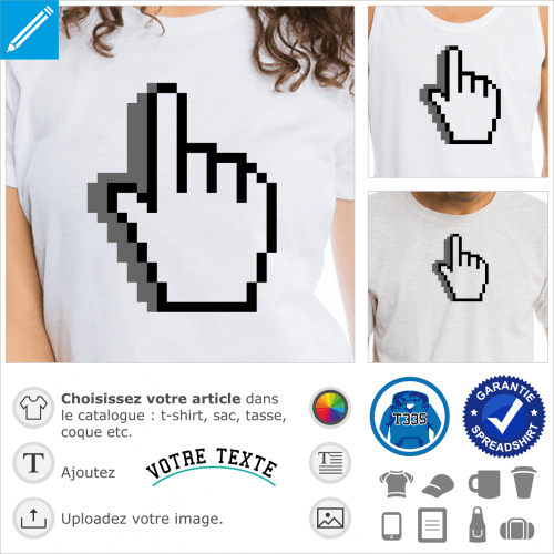 Cursor pointer  personnaliser et imprimer sur tasse, t-shirt, cadeau etc. dans le designer Spreadshirt.