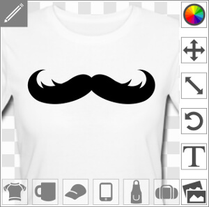 Moustache à pics rigolote à personnaliser.