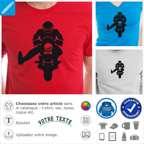 T shirt Moto Enfant - Evolution du Motard