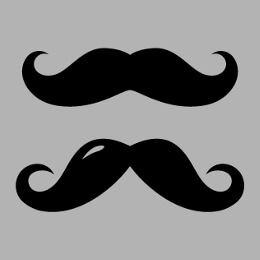 Moustaches dessines en format personnalisable  imprimer sur t-shirt.