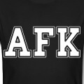 afk, acronyme en grandes lettres, un design geek et gamer.