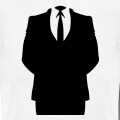 Personnage Anonymous une couleur  imprimer en ligne.