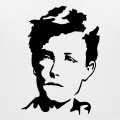 Arthur Rimbaud, portrait du jeune pote, design personnalisable.