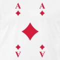 Design de carte de jeu as de carreau.