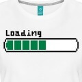 Barre loading en pixels, un design geek pour impression de t-shirt.