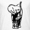 Bb lphant stylis dessin en une couleur  personnaliser.