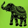 Elephant dcor de motifs classiques indiens floraux.