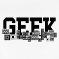 Geek jeu de brique,  design retrogaming stylé et vintage avec des blocs en pixelart.