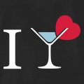 I love cocktail et verre d'alcool, un design apéro.